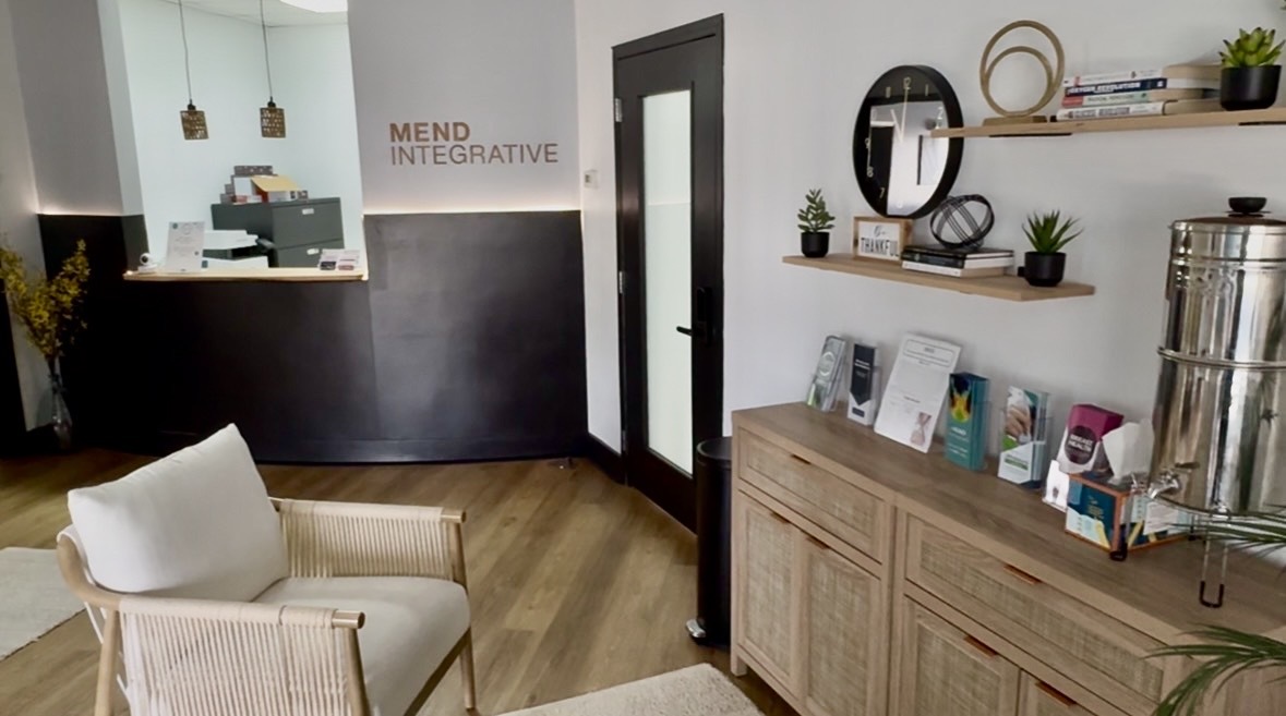 photo of reception area with decor