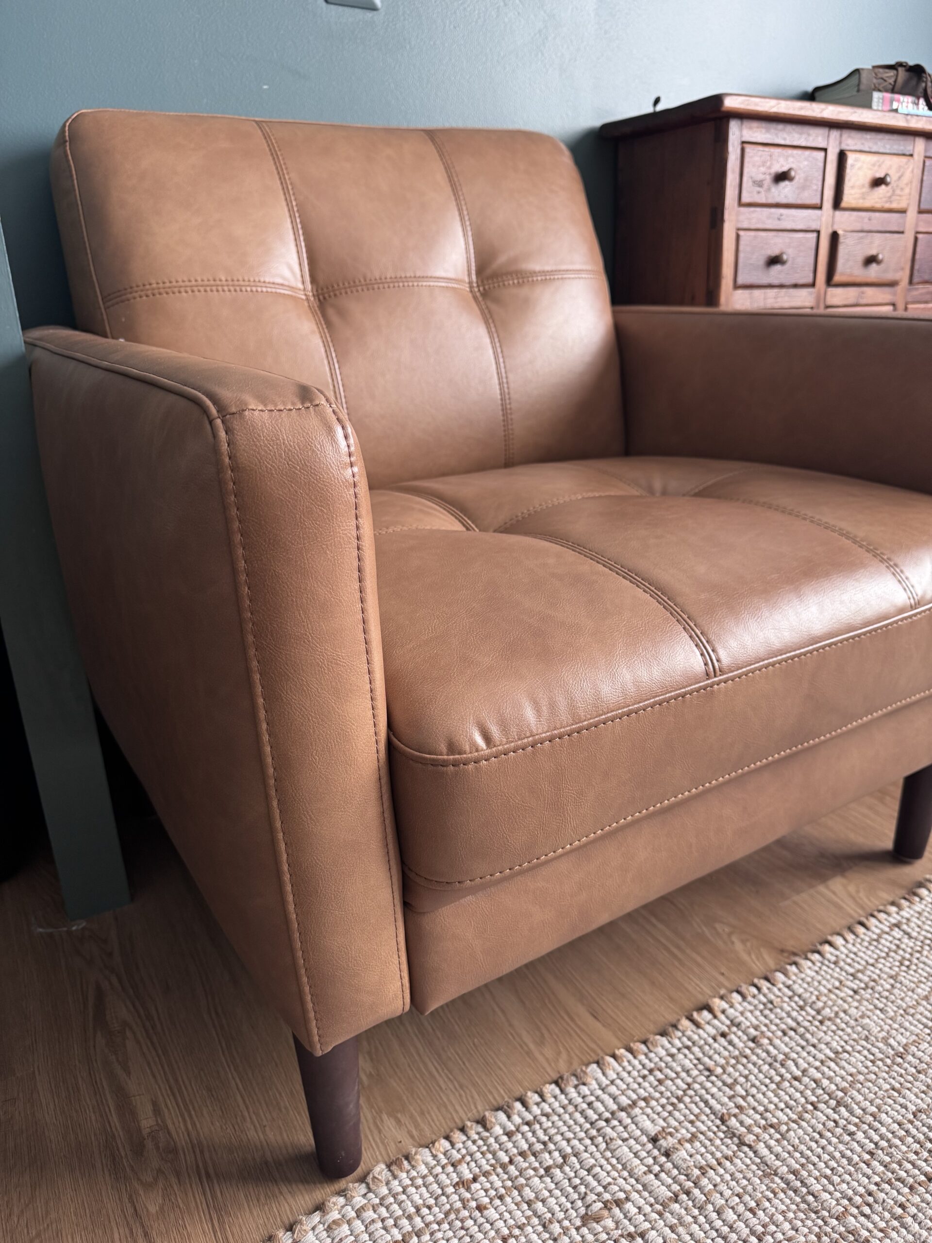 brown chair in counseling room