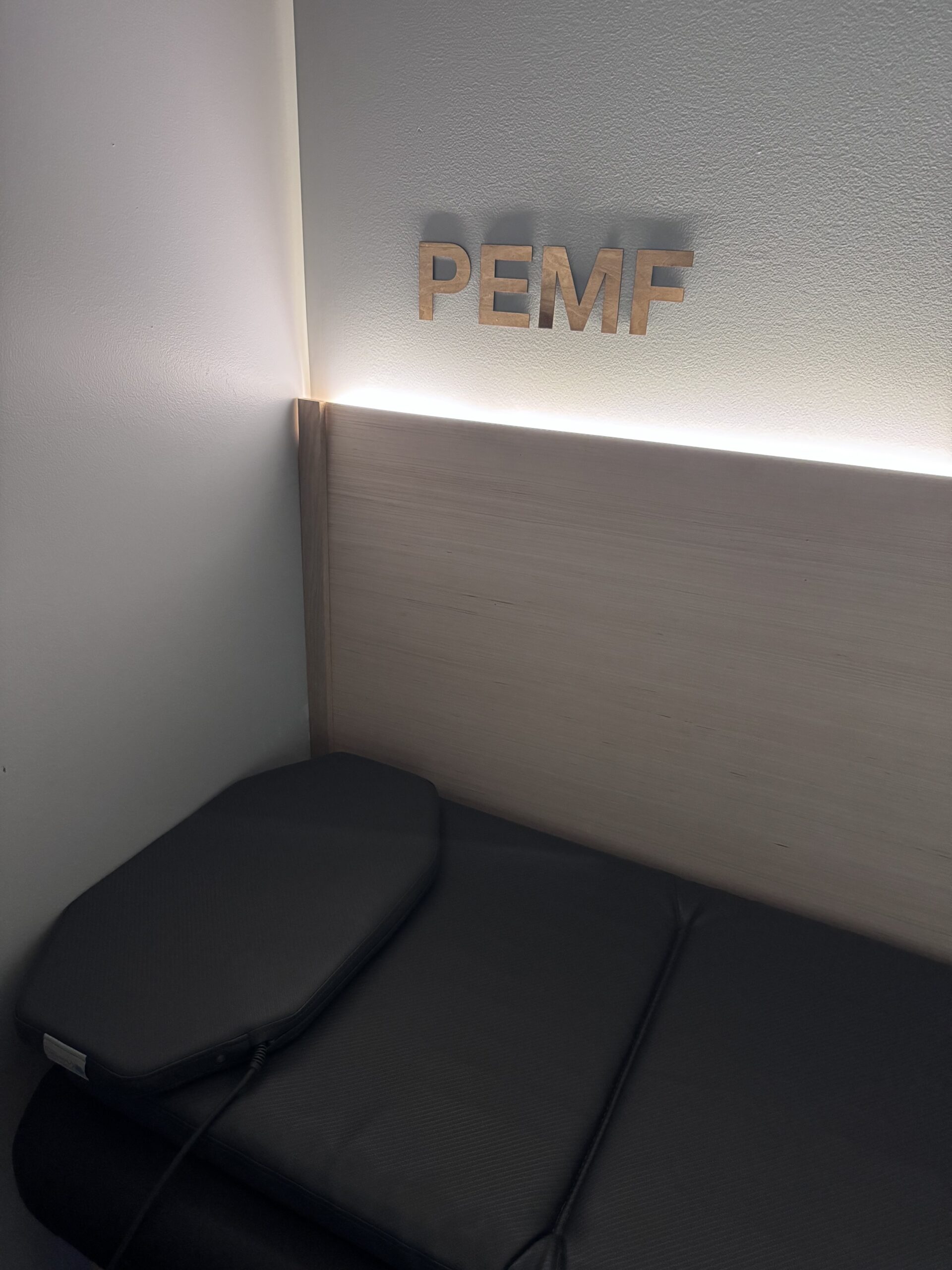 PEMF sign with uplighting